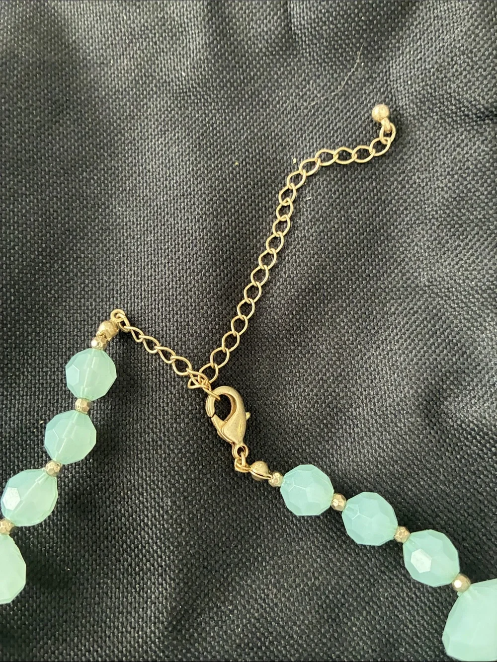 Park Lane Elegant Mint Teardrop Earrings and Beaded 16” Necklace Set